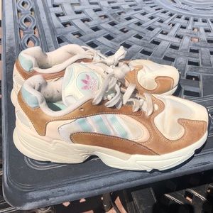 Adidas Yung 1 Mint Brown & Pink